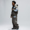 Custom Clothing Manufacturer Acid Wash Digital Printing Athletic Hoodie Set