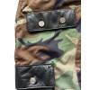 Custom Clothing Manufacturer Leather Patchwork Bags Camouflage Cargo Shorts