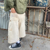 Custom Clothing Manufacturer Acid Wash Distressed Cargo Shorts