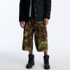 Custom Clothing Manufacturer Camouflage Print Raw Cargo Shorts