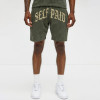 Custom Clothing Manufacturer Acid Wash Appliqué Embroidered Shorts