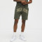 Custom Clothing Manufacturer Acid Wash Appliqué Embroidered Shorts