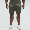 Custom Clothing Manufacturer Acid Wash Appliqué Embroidered Shorts