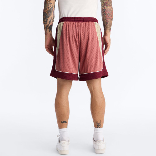 Custom Clothing Manufacturer Color Blocking Mesh Knit Breathable Sports Shorts