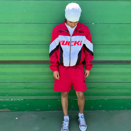 Custom Clothing Manufacturer Color-Blocked Digital Print Jacket Set