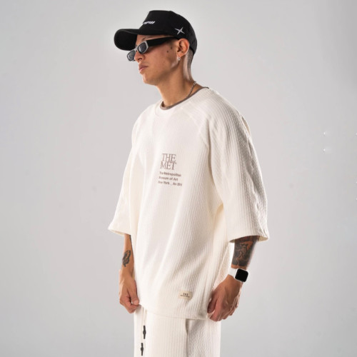 Custom Clothing Manufacturer Digitally Printed color-blocked T-Shirt
