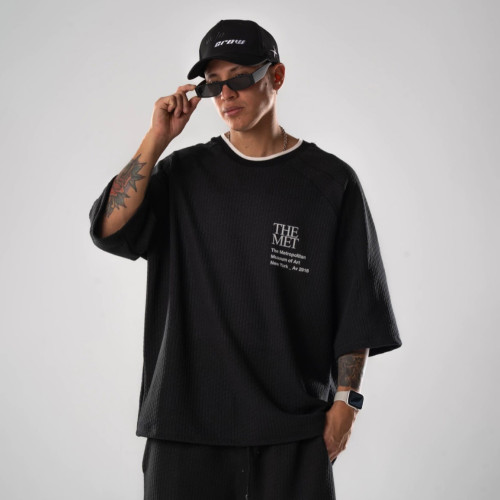 Custom Clothing Manufacturer Digitally Printed color-blocked T-Shirt