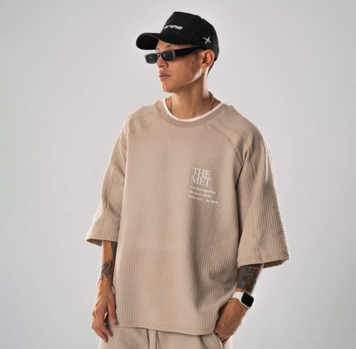 Custom Clothing Manufacturer Digitally Printed color-blocked T-Shirt