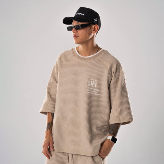 Custom Clothing Manufacturer Digitally Printed color-blocked T-Shirt