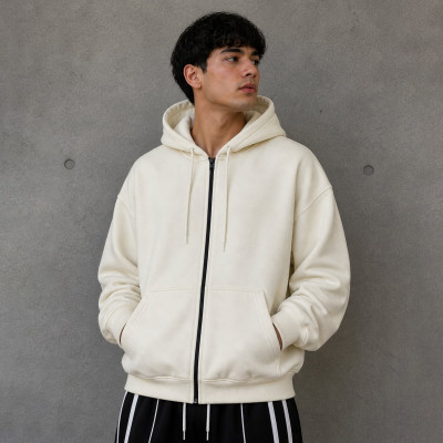 Custom Clothing Manufacturer Heavyweight Pure Cotton Drop Shoulder Hoodies