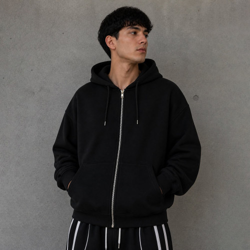 Custom Clothing Manufacturer Heavyweight Pure Cotton Drop Shoulder Hoodies