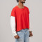 Custom Clothing Manufacturer Waffle-Print Faux Two-Piece Ripped T-shirt