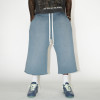 Custom Clothing Manufacturer Heavyweight Acid Wash Raw Capri Pants