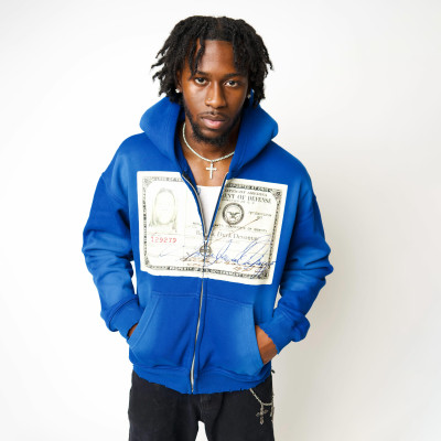 Custom Clothing Manufacturer Digital Printed Distressed Retro Hoodie