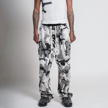 Custom Clothing Manufacturer Heavyweight Digitally Printed Wide-leg pants