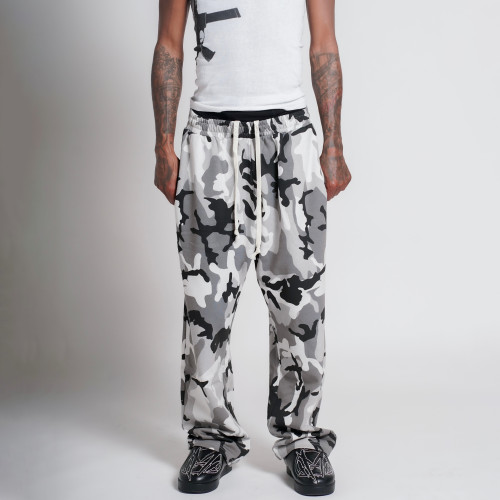Custom Clothing Manufacturer Heavyweight Digitally Printed Wide-leg pants