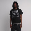 Custom Clothing Manufacturer Washed Distressed Graffiti Print T-shirt