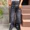Custom Clothing Manufacturer Heavyweight Double-layer Belted Jeans