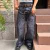 Custom Clothing Manufacturer Heavyweight Double-layer Belted Jeans