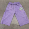 Custom Clothing Manufacturer Acid-washed Embroidered Capri Pants