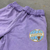 Custom Clothing Manufacturer Acid-washed Embroidered Capri Pants