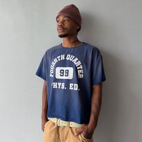 Custom Clothing Manufacturer Acid-Washed Offset Printed T-shirt