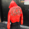 Custom Clothing Manufacturer's Distressed Patchwork Embroidered Hoodies