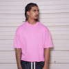 Custom Clothing Manufacturer Drop-Shoulder Cropped Solid Color T-shirt