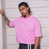 Custom Clothing Manufacturer Drop-Shoulder Cropped Solid Color T-shirt