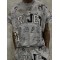Custom  Embroidered Distressed Graffiti All-Over Print Sweatshirt set