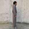 Custom Clothing manufacturers Retro Washed Cropped Zip-up Hoodie Set