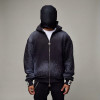 Custom  Clothing Manufacturers Washed Gradient Rhinestone Hoodie