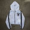 Custom Clothing Manufacturers Embroidered Badge Short Hooded Nylon Suit.