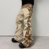 Custom Clothing Manufacturers Camouflage Flared Twill Cotton Trousers