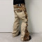 Custom  Clothing Manufacturers Camouflage Flared Twill Cotton Trousers