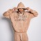 Custom Clothing Manufacturers Acid Wash Distressed Printed Hoodie Set