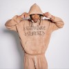 Custom Clothing Manufacturers Acid Wash Distressed Printed Hoodie Set