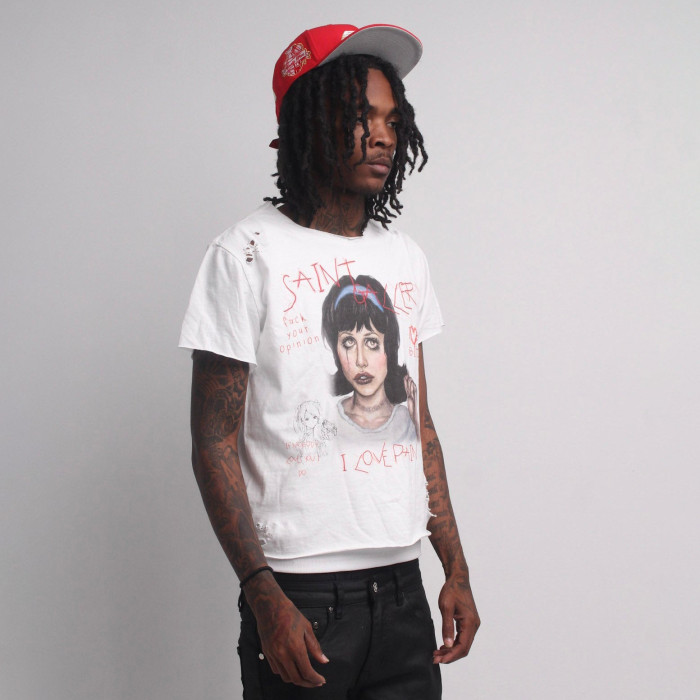 Custom Clothing Manufacturers Printed distressed T-shirt