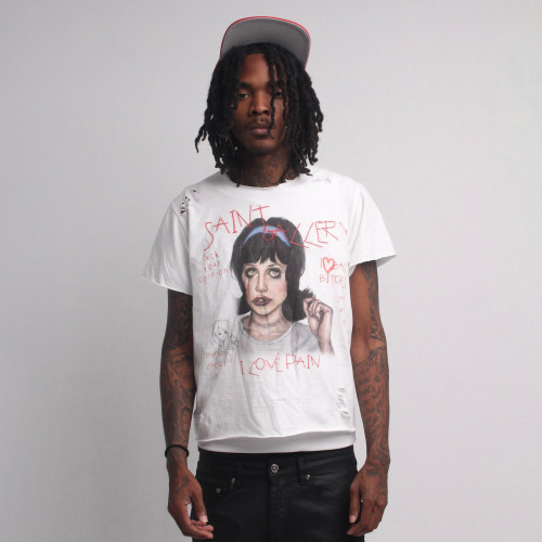 Custom  Clothing Manufacturers Printed distressed T-shirt