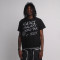 Custom Clothing Manufacturers Hand-Painted Print Ripped Black T-shirt.