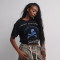 Custom Clothing Manufacturers Digitally Printed Distressed Black T-Shirt