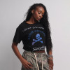 Custom Clothing Manufacturers Digitally Printed Distressed Black T-Shirt