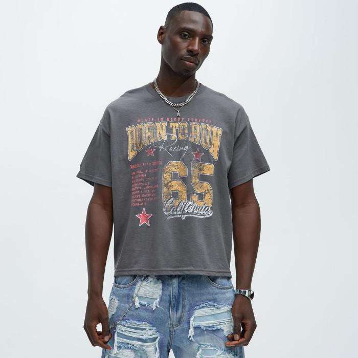 Custom Clothing Manufacturers Digital Printed Short-Sleeve T-Shirt