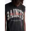 Custom Clothing Manufacturers Acid Wash Raw Sleeveless T-shirt