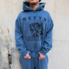 Custom Clothing Manufacturers Printed Distressed Hoodies