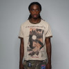 Custom Clothing Manufacturers Heavyweight Printed Acid Washed T-shirt