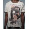 Custom Clothing Manufacturers Heavyweight Printed Acid Washed T-shirt