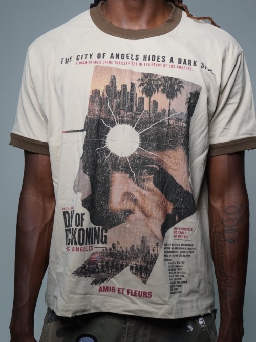 Custom Clothing Manufacturers Heavyweight Printed Acid Washed T-shirt