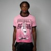 Custom Clothing Manufacturers Printed Acid Wash color-blocked T-shirt
