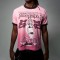 Custom Clothing Manufacturers Printed Acid Wash color-blocked T-shirt
